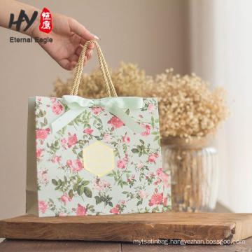 With transparent window Kraft paper tote bag
